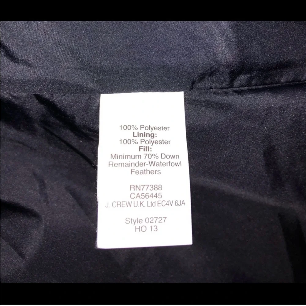 J. Crew Navy and White Excursion Quilted Puffer Vest